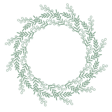 Simple Color Wreathのイラスト素材