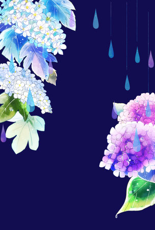 Hydrangea postcard size