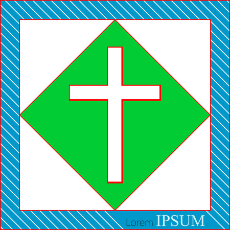 Church Cross Symbol of Christianityのイラスト素材