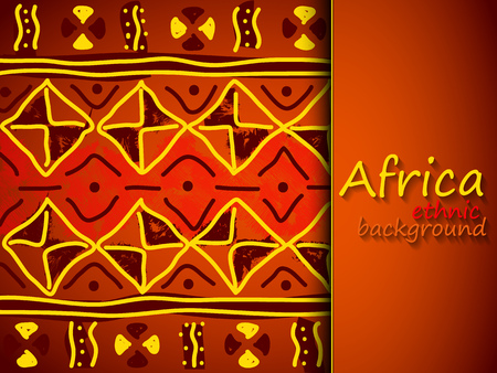 African Ethnic Vector Background.Tribal Pattern. Arabic or African Styleのイラスト素材