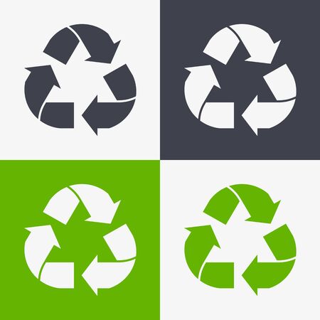 Recycled and Packaging Symbol. Sign for Delivery of Cargoのイラスト素材