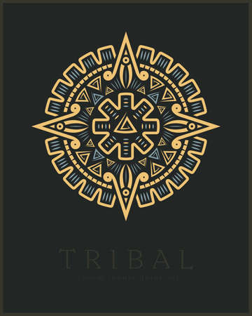 Aztec Tribal Vector Elements. Ethnic Shapes Symbols Design for  Cards, or Tattooのイラスト素材