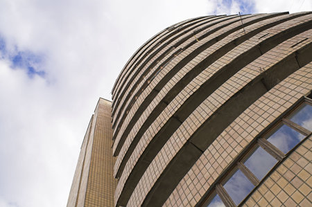 Apartment Building - 3 - A new residential building in the city of Saint Petersburg, Russia. Day...