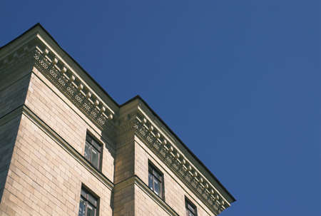 Old Building with a Moulded Corniceの写真素材