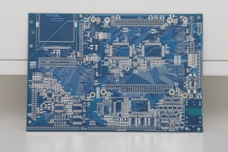 Integrated Circuit - against a wall in a facility.