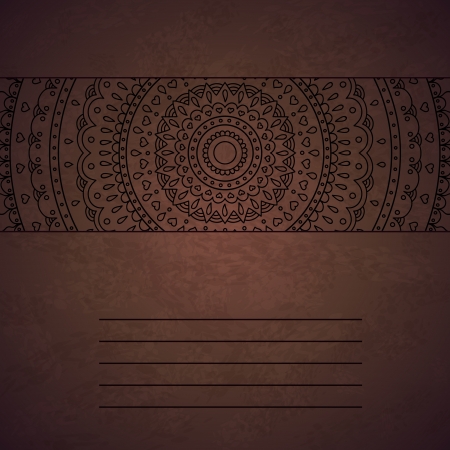 Vintage mandala ornament coverのイラスト素材