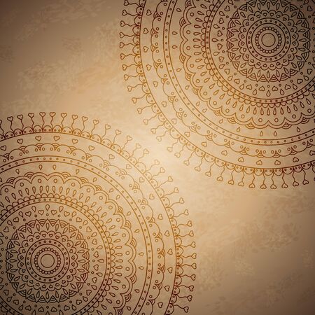 Vintage mandala ornament backgroundのイラスト素材
