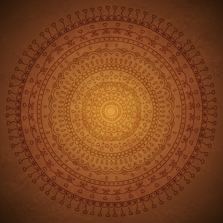 Vintage mandala ornament backgroundのイラスト素材