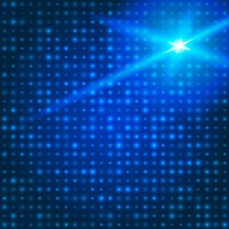 Blue technology background with particlesのイラスト素材