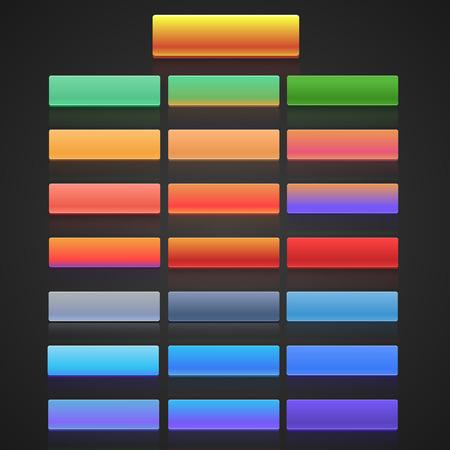 Flat user interface of web elements for website and mobile aplication development.のイラスト素材