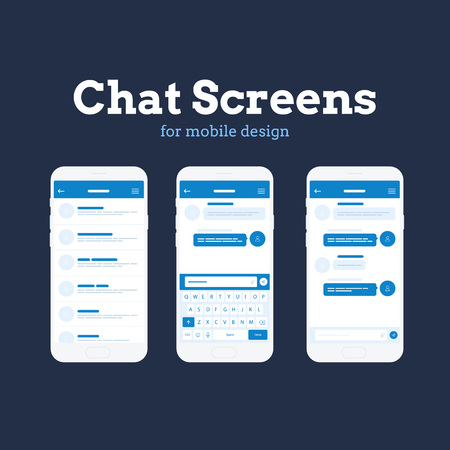 Mobile App Wireframe for quick prototyping.のイラスト素材