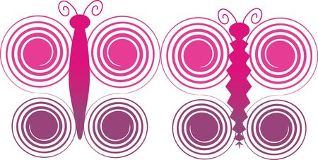 Two butterfliesのイラスト素材