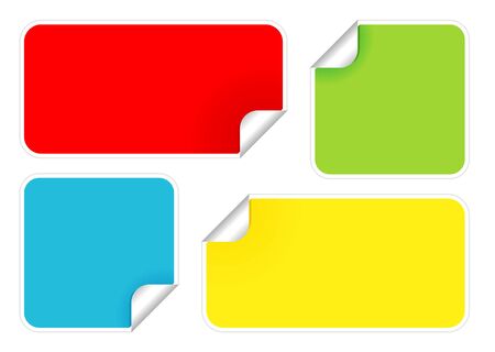 Set of labelsのイラスト素材