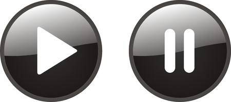 Play and pause buttonのイラスト素材