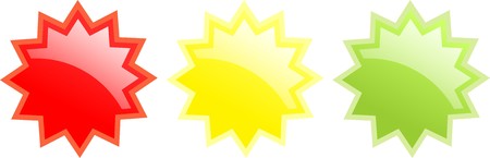 Glossy badges のイラスト素材