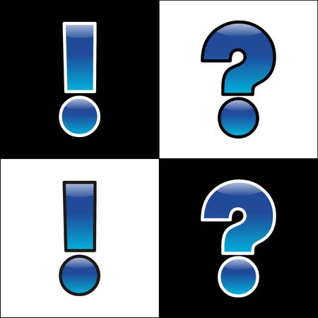 Exclamation and interrogation のイラスト素材