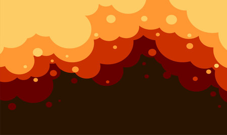 Retro clouds のイラスト素材