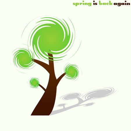 Spring tree のイラスト素材