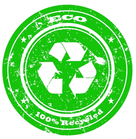Recycled stamp のイラスト素材