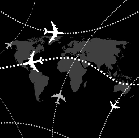 Airplane transport のイラスト素材