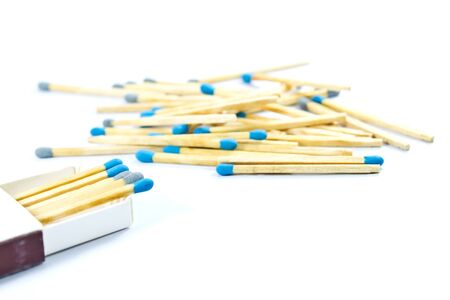 blue matchesの写真素材