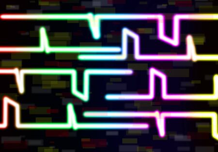 Abstract  lines of light with colorfulの写真素材