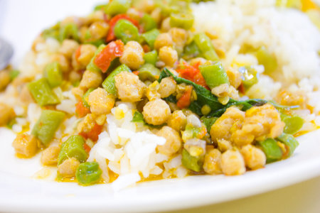 Thai spicy food basil  fried  chicken ,Krapao Gaiの写真素材