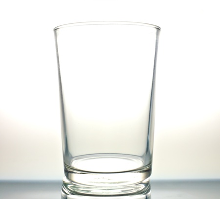 glass on white backgroundの写真素材