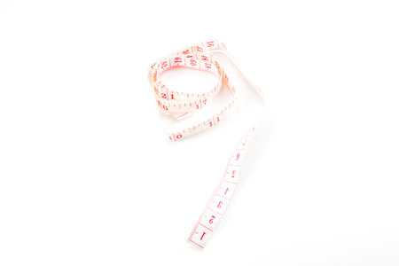 the Measuring tape on white background