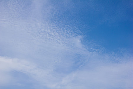 beautiful blue sky with clouds