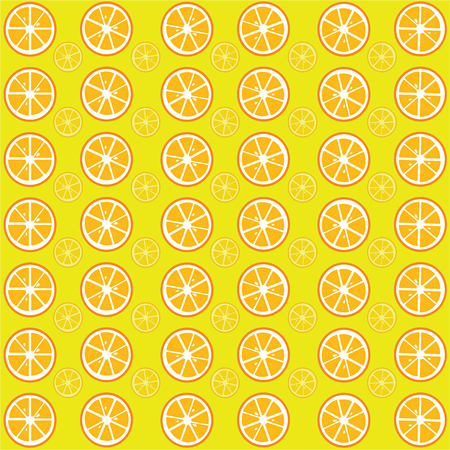 Orange fruit slices pattern backgroundのイラスト素材