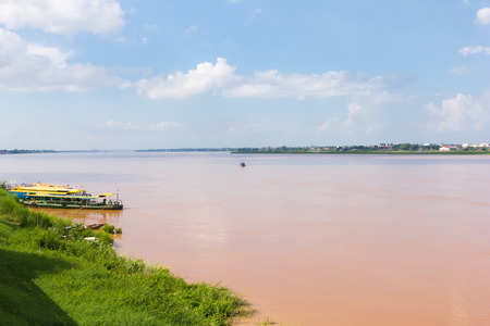 Mekong River ,nakhon phanom ,thailandの写真素材