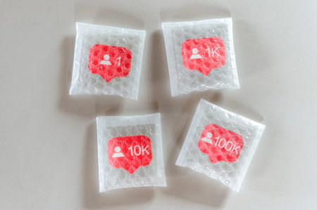 Packaging social Followers icon with wrap