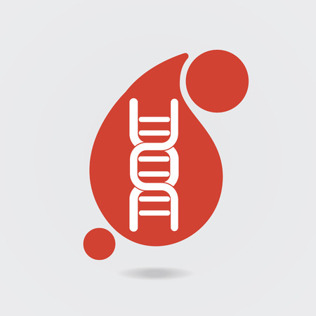 DNA blood iconのイラスト素材