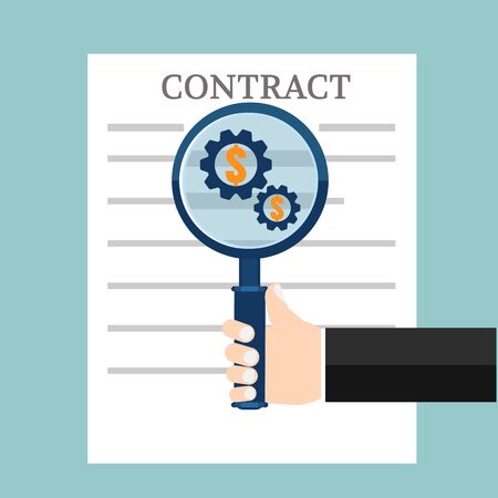 Preparation business contract.のイラスト素材