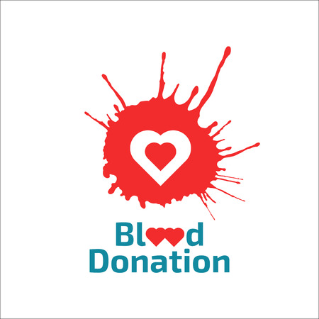 Donate blood logoのイラスト素材