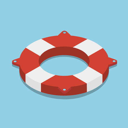 lifebouy icon isometricのイラスト素材
