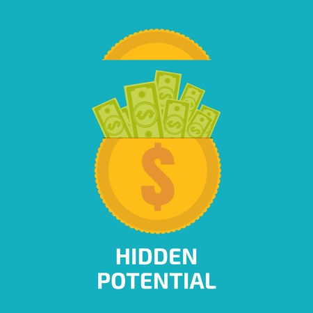 Hidden potential concept.のイラスト素材