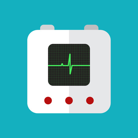 defibrillator iconのイラスト素材