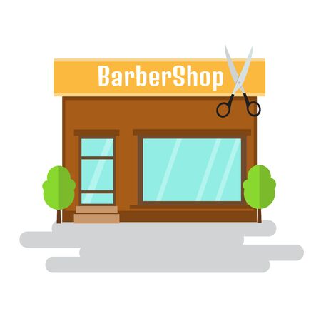 Boutique of flat style building. Vector illustration.のイラスト素材