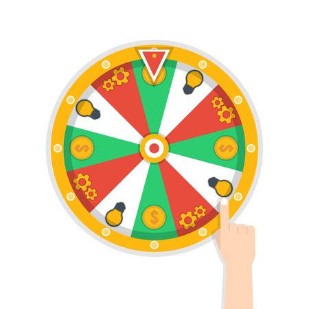 Wheel of fortune iconのイラスト素材