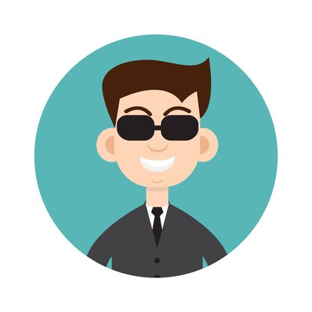 Secret service agentのイラスト素材