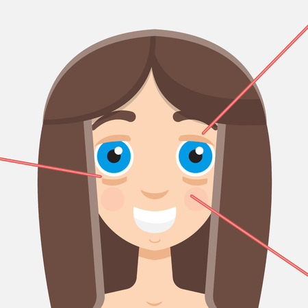 laser peelingのイラスト素材