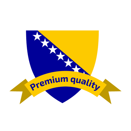 Made in Bosnia and Herzegovina logoのイラスト素材