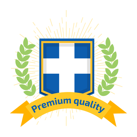 Made in Greece logo or labelのイラスト素材