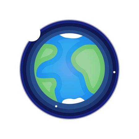 Earth planet iconのイラスト素材
