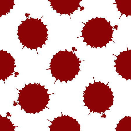 Realistic blood splatters patternのイラスト素材