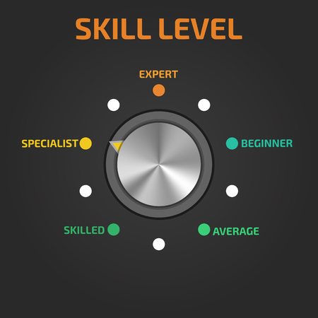 Skill levels vectorのイラスト素材