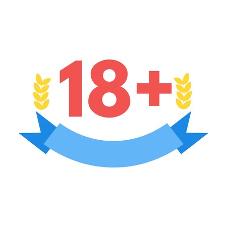 Sign under eighteenのイラスト素材