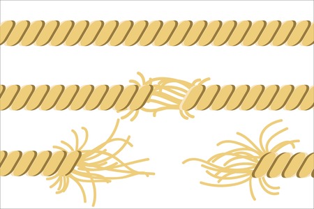 torn ropeのイラスト素材